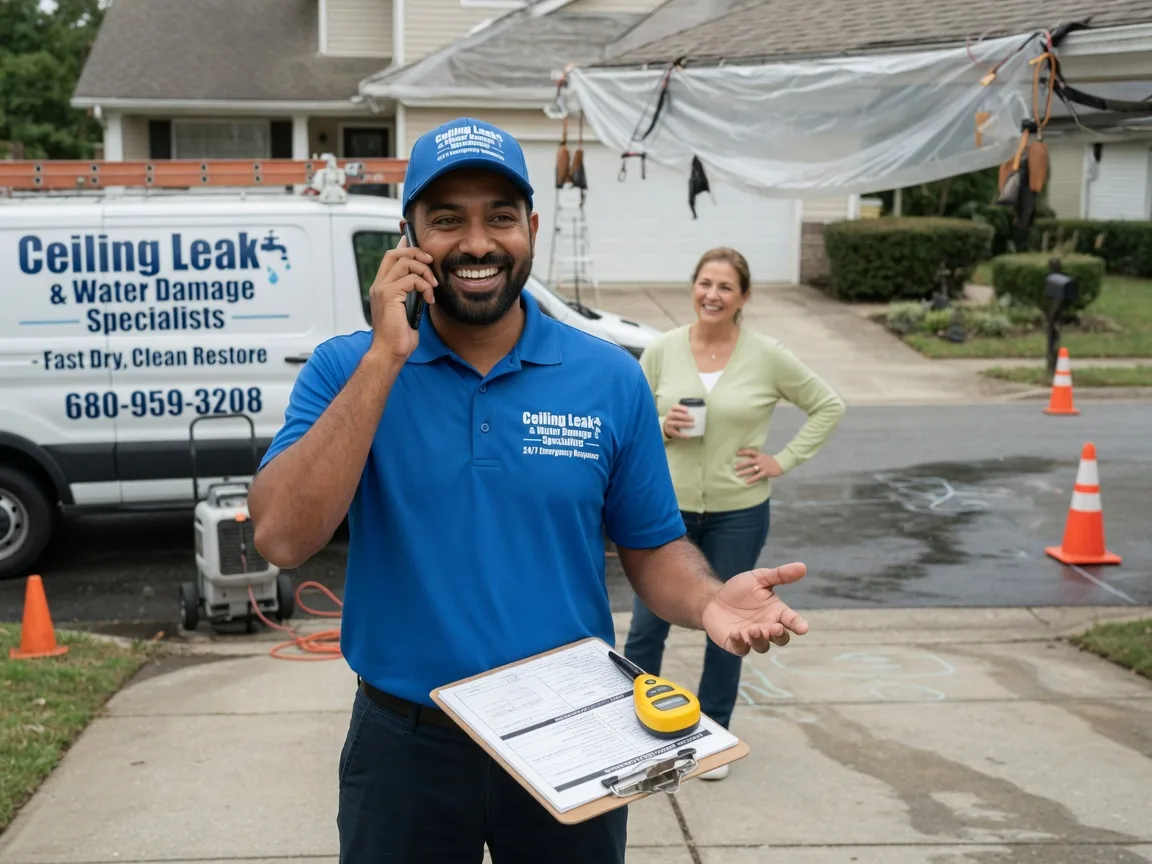 Ceiling Leak Cleanup Burlington, KS FAQs